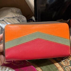 Folklore Couture Colorful Recycled Leather Wallet